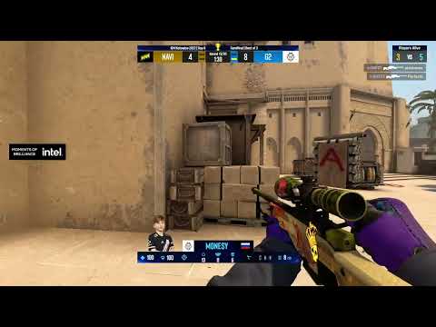 m0NESY   4 kills 2 AWP, 2 AK HS on the defense clean round   vs buy