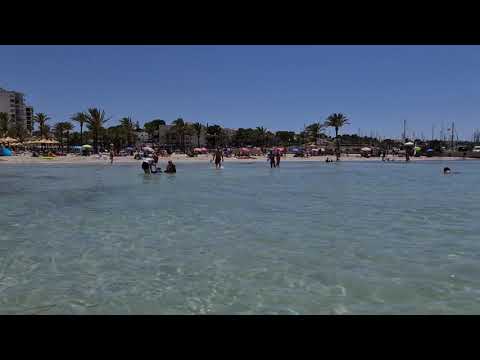 Playa de Palma live video , Palma de mallorca July 2021