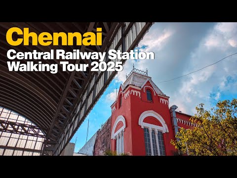 🇮🇳 2025 4k Walking Tour of CHENNAI MGR CENTRAL Railway Station 😍