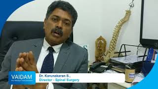 Dr Karunakaran S Speaks on Scoliosis and it Treatment in India