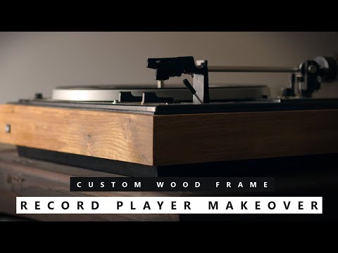 Custom Wood Frame for my Record Player // How to make  Custom DIY Plinth