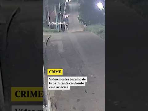 Vídeo mostra barulho de tiros durante confronto em Cariacica, ES  #shorts #noticias