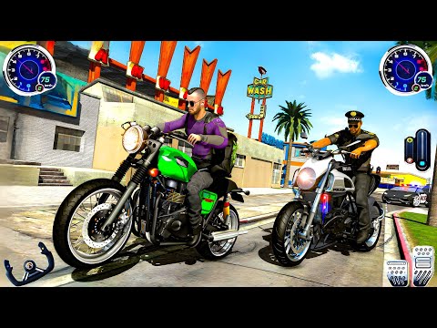 Police Bike Chase Cop Games - Police Bike Simulator 3D - Android GamePlay