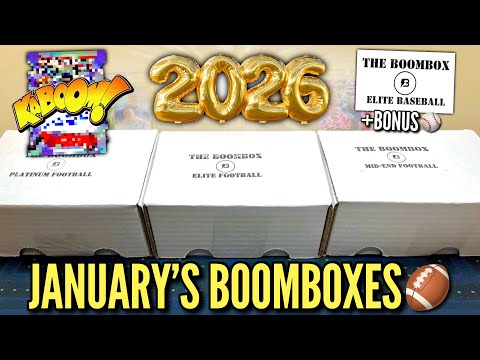 STARTING 2026 WITH A BOOM! 😱🔥 Opening January's Elite, Platinum, & Mid-End Football Boomboxes