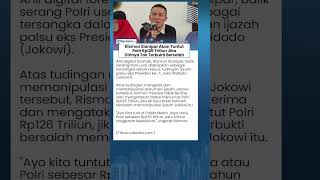 Rismon Sianipar Ancam Gugat Polri Rp126 Triliun Jika Tak Terbukti Manipulasi Ijazah Jokowi!