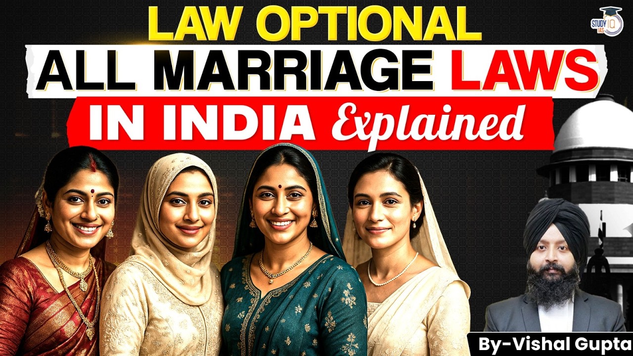 Complete Guide to Marriage Laws in India | Law Optional | StudyIQ IAS