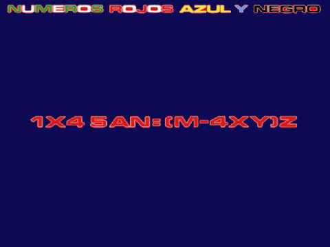 Azul Y Negro - Numeros Rojos
