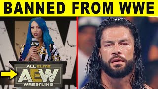 BANNED From WWE FOREVER Roman Reigns & Sasha Banks - Wrestlers Banned by WWE 2022