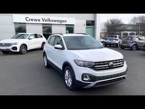 Brand New Volkswagen T-Cross SE 1.0TSI 95PS in Pure White - Crewe Volkswagen