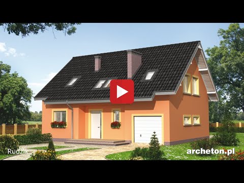 Projekt domu Rudzik - archeton.pl -  z użytkowym poddaszem 188 m2
