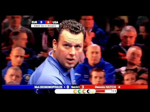 Mosconi Cup 2012 Day 4 Match 1 Ekonopoulos vs Hatch