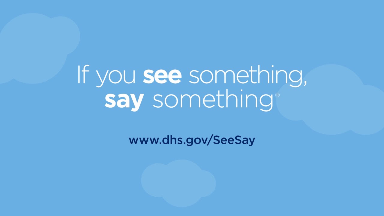 Everyone Plays a Role in ''If You See Something'' -  #SeeSay
