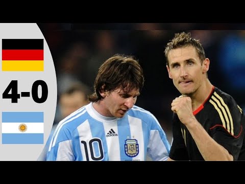 Argentina vs Germany 0-4 | Full Highlights and Goals (World Cup 2010)