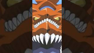 Yugi’s Buster Blader strikes Slifer The Sky Dragon #Yugioh