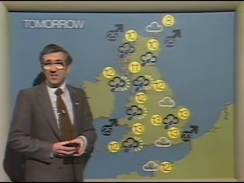 Weather Forecast with Frank Greene Tuesday 10th March 1981 BBC1