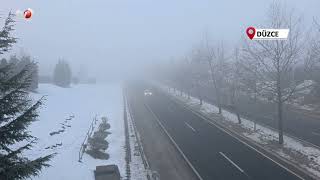 Düzce’de Sis ve Soğuk Hava Etkili Oluyor