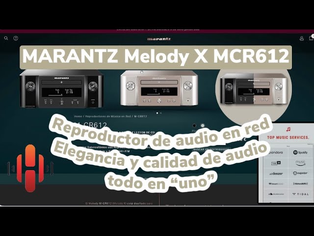 Vídeo relacionado con Marantz Professional, Sistema de Audio con Streamer Melody X (M-Cr612), Color Negro