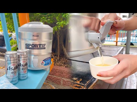 露營高手推薦 PEACOCK不鏽鋼保溫茶桶