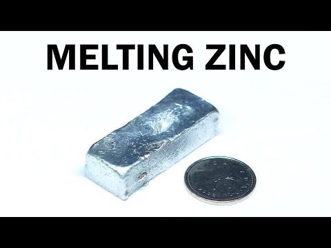 Melting Zinc Battery Casings into an Ingot