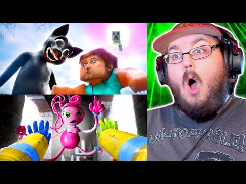 Pro Player vs Mommy Long Legs (From Poppy Playtime: Chapter 2) & MORE @HorrorSkunx REACTION!!!