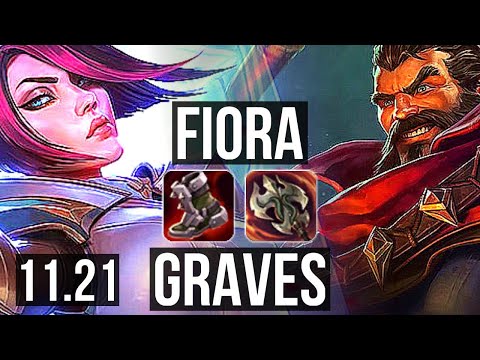 FIORA vs GRAVES (TOP) | 7 solo kills, 1.7M mastery, 300+ games | BR Master | 11.21