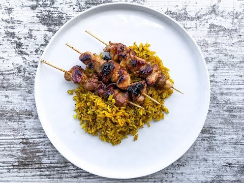 BROCHETAS DE POLLO CAMPERO CON TERIYAKI., crujientes e irresistibles! | Saboreanda