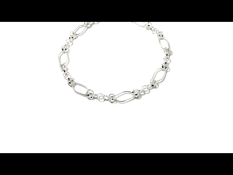 Sevilla Silver Fancy Link 20" Necklace