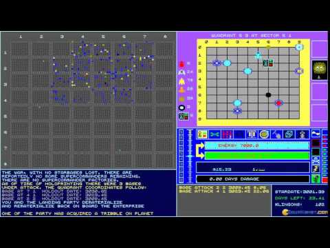 Visual Star Trek gameplay (PC Game, 1990)