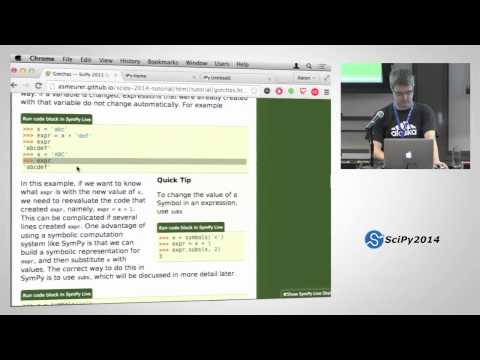 SymPy Part 1 | SciPy 2014 | Aaron Meurer Jason K Moore Matthew Rocklin