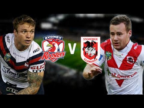 NRL 2014 Round 21  Roosters Vs Dragons Highlights