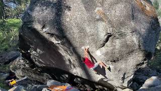 Video thumbnail of The Winged Tiger, V11. Yosemite Valley