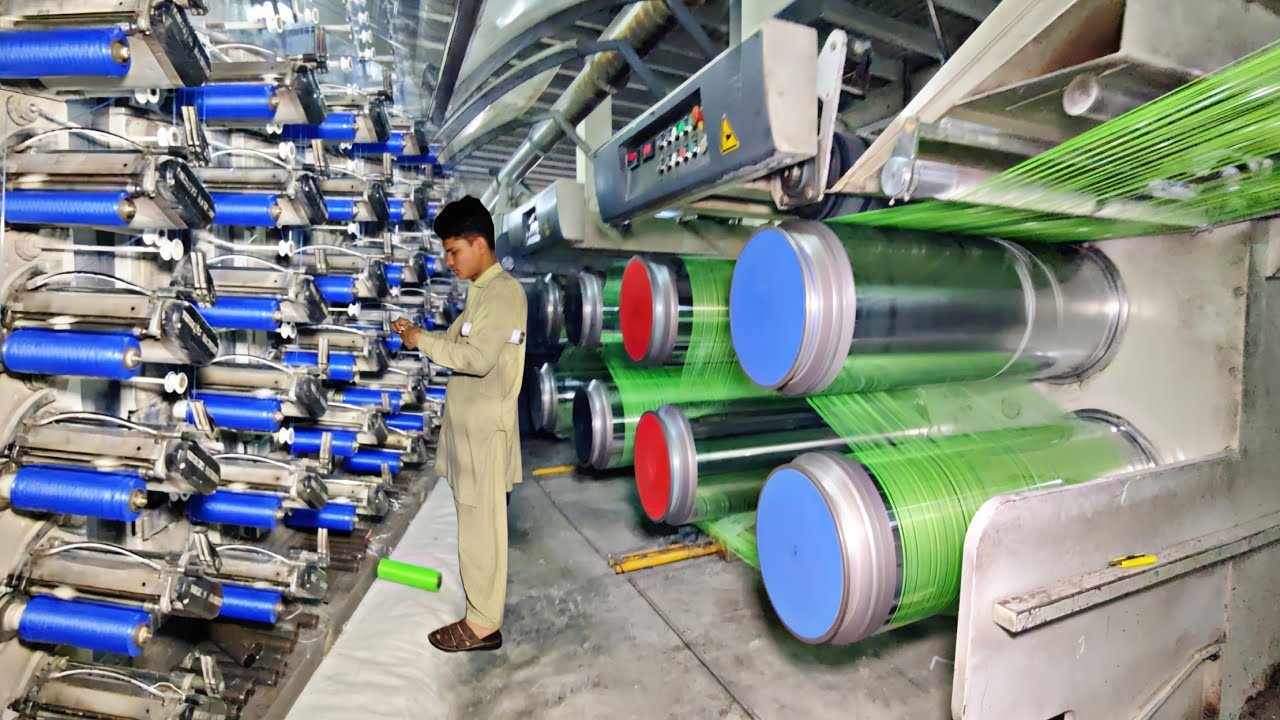 Incredible Mass Production of Plastic Woven Bags | PP Woven Bag Manufacturing Process