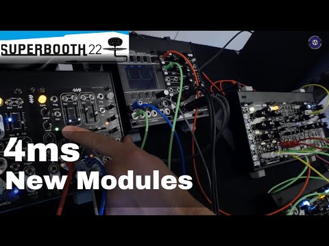 Superbooth 22: 4ms - Dual Shaped EnvVCA, Dual EnvVCA, MiniPEG, Shuffling Clock Multiplier