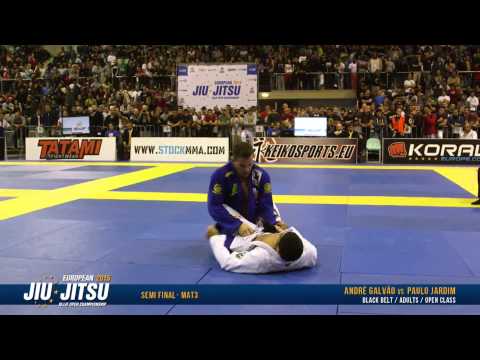 European Open 2015 Black Belt Male Open Class SEMI FINALS: André Galvão vs. Paulo Jardim