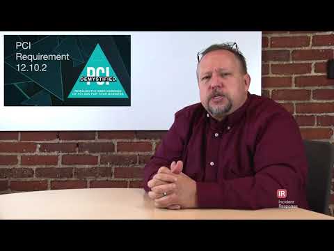 PCI Requirement 12.10.2 – Review and Test the Plan at Least Annually