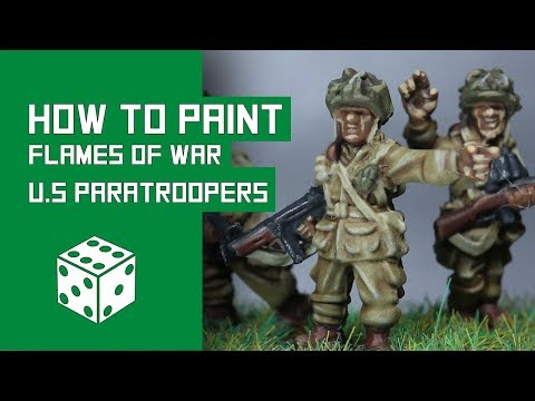 How To Paint U.S Paratroopers - Flames Of War Tutorial