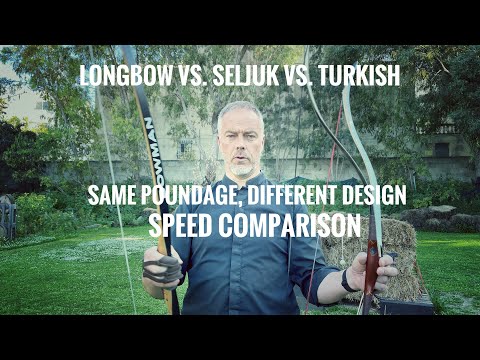 Different Bow Designs, same Poundage, same Arrows = Speed Comparison