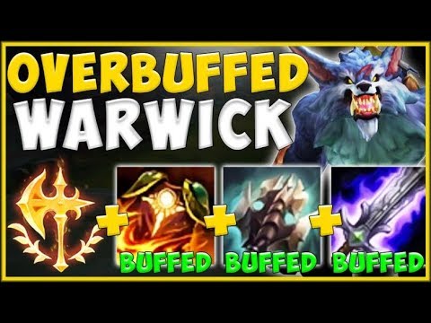 WTF! TRIPLE ITEM BUFFS MAKE WARWICK A 100% ABSURD TOP LANER! WARWICK TOP GAMEPLAY! League of Legends