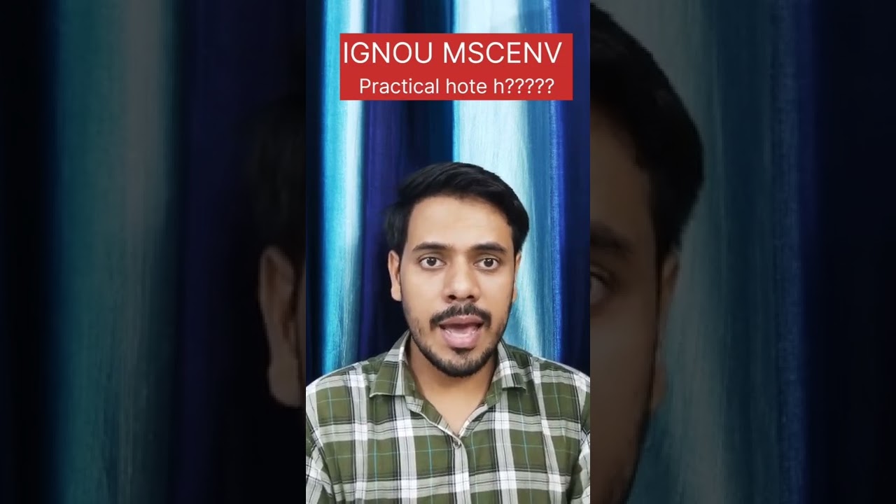 IGNOU MSC Environmental Science| MSCENV Main Practical hote h ??? #youtube #ignou #viral #shorts 📝☺️