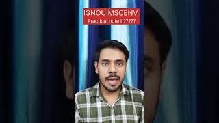 IGNOU MSC Environmental Science| MSCENV Main Practical hote h ??? #youtube #ignou #viral #shorts 📝☺️