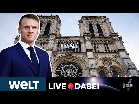 Video Thumbnail: FRANKREICH NOTRE-DAME: Präsident Emmanuel Macron besucht die Baustelle der Kathedrale | LIVE DABEI