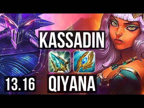 KASSADIN vs QIYANA (MID) | 2/0/7, 800+ games, 1.2M mastery | EUW Diamond | 13.16