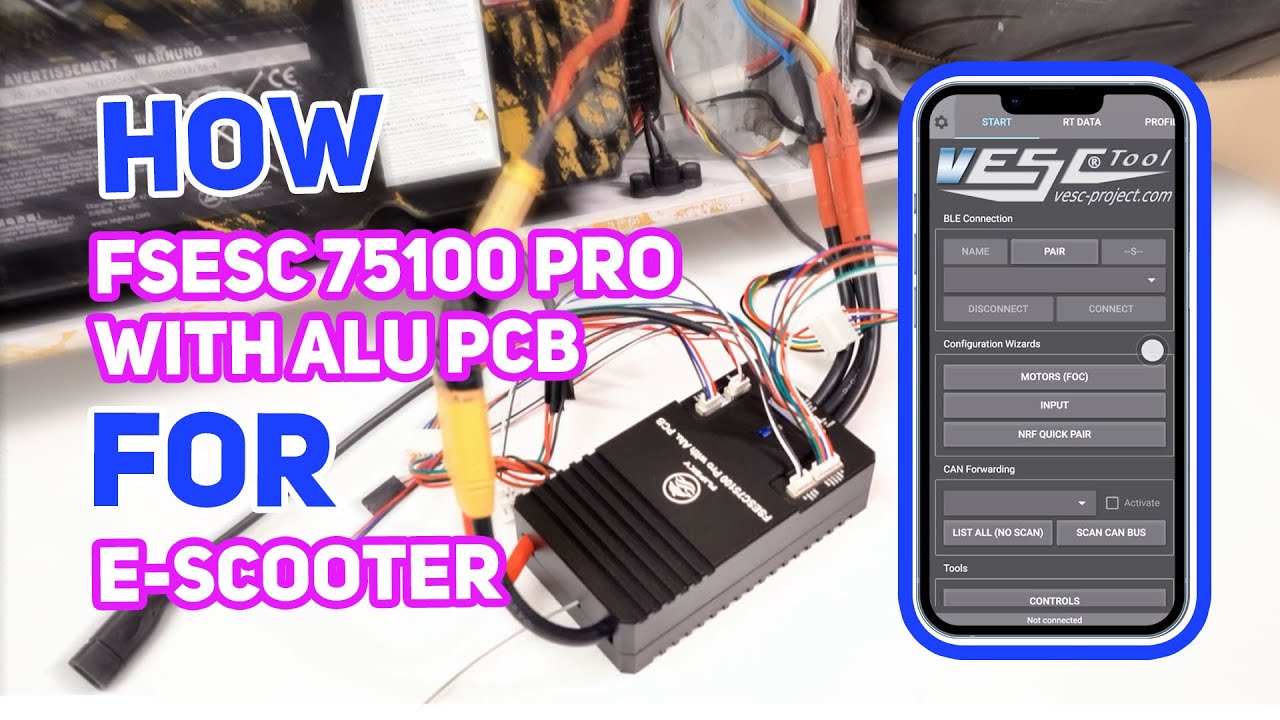 How to Use FSESC 75100 Pro with Alu PCB for E-Scooter丨FLIPSKY