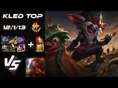 TOP Kled vs Gragas - NA Grandmaster Patch 25.S1.5