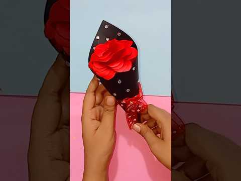 DIY paper flower 🌹🌹🌹#art #shorts @wafiyaartcrafts9819