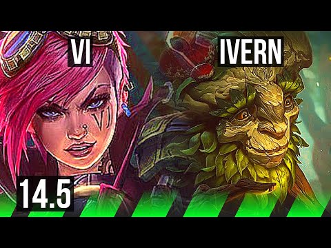 VI vs IVERN (JNG) | 4/0/4, Rank 8 Vi, Rank 21 | KR Challenger | 14.5