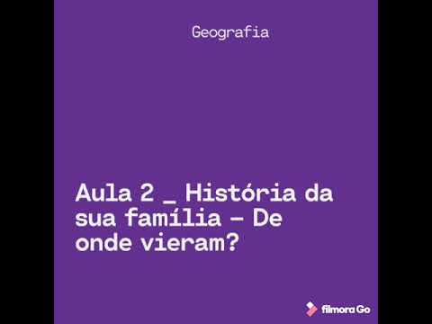 Aula de geografia - História da família em Libras . ( aula 2 )