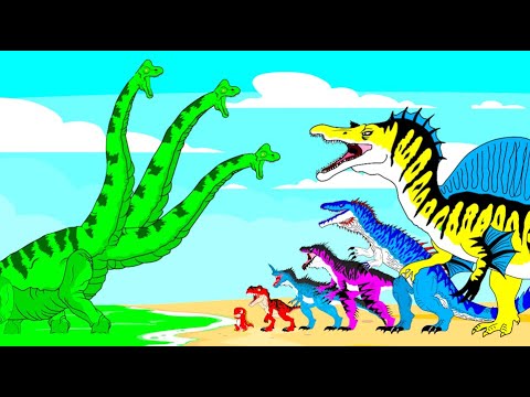 BRACHIOSAURUS RADIATION vs DINOSAURS EVOLUTION T-REX : Who Is The King Of Jurassic World ?