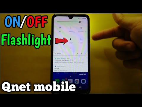 How to turn ON/OFF flashlight on Qnet mobile C32