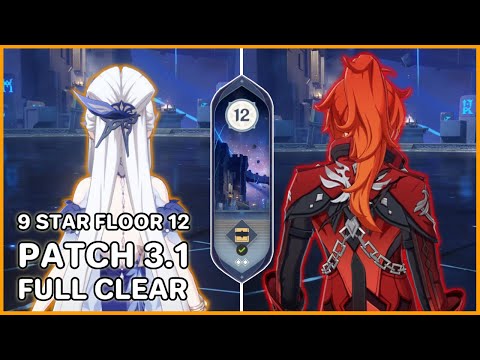 Patch 3.1 Spiral Abyss Floor 12 with Ningguang and Diluc as the Main DPS (9 Star) | Genshin Impact